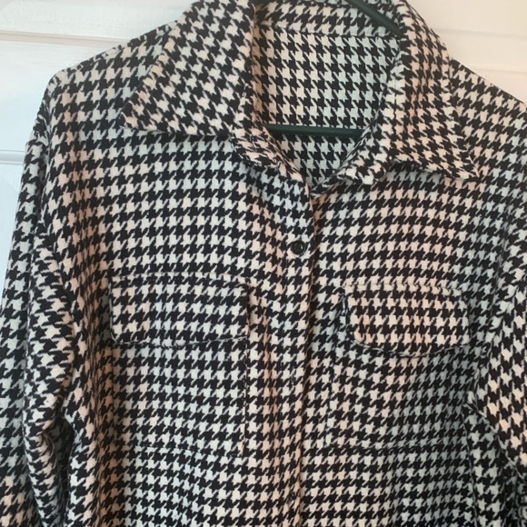 Houndstooth Shacket/Jacket - Picture 3 of 4